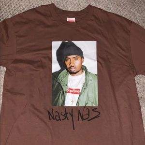 Supreme Nas Tee (Brown) M